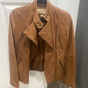 Michael Kors biker jacket leather